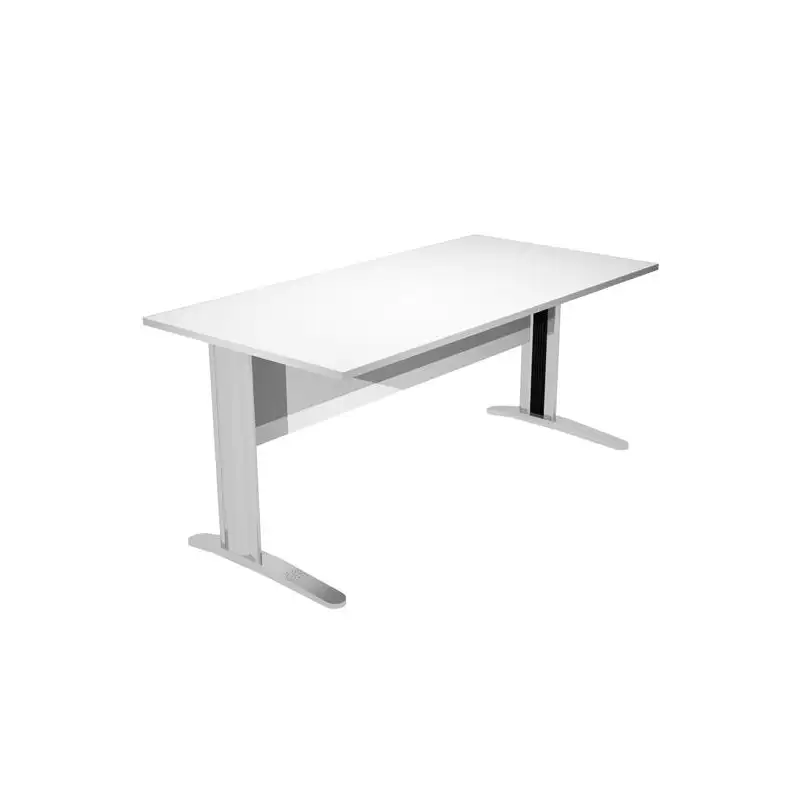 (002-3+30511) ARTEXPORT MESA ESCRITORIO PRESTO 140 CON PATAS DE METAL TABLERO 22MM BLANCO