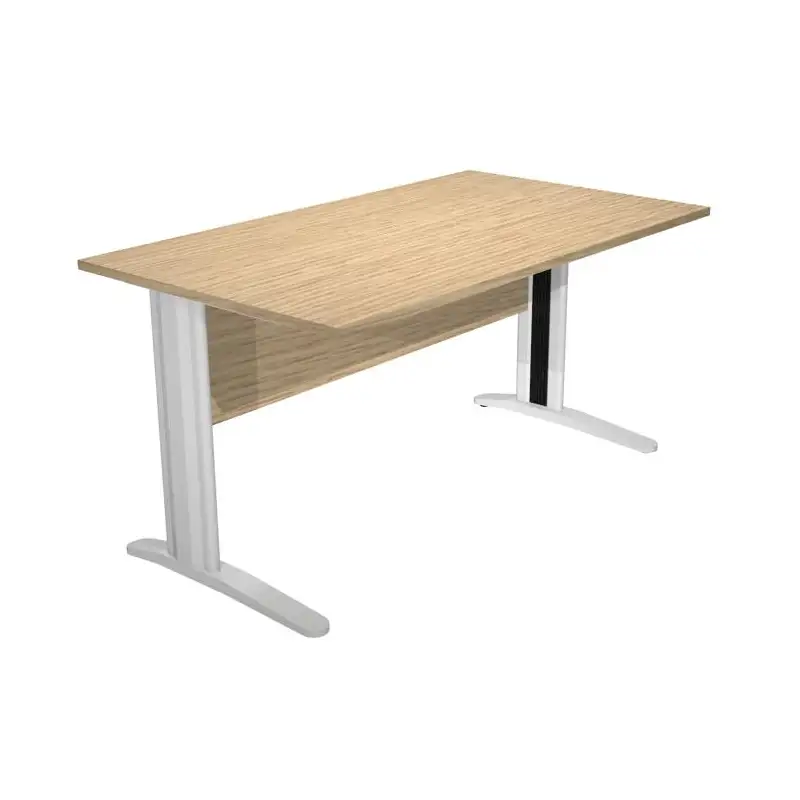 (002-C+30511) ARTEXPORT MESA ESCRITORIO PRESTO 140 CON PATAS DE METAL TABLERO 22MM ROBLE