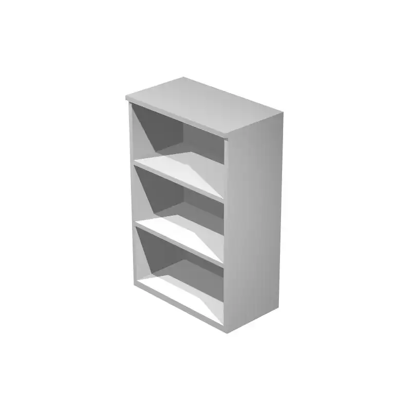 (035-9) ARTEXPORT ESTANTERÍA MEDIA PRESTO ABIERTA 2 ESTANTES 22MM REGULABLES CON TRASERA GRIS