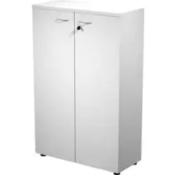 (035PM-3) ARTEXPORT ARMARIO MEDIO PRESTO CON PUERTAS 2 ESTANTES 22MM REGULABLES CON TRASERA BLANCO