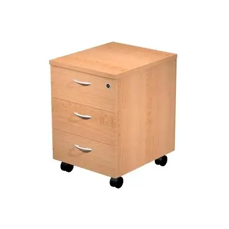 (60021-6/334234) ARTEXPORT CAJONERA PRESTO 3 CAJONES C/RUEDAS GUÍAS METÁLICAS CERRADURA HAYA -DESMONTADO-