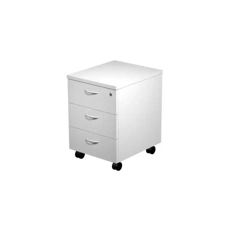 (60021-9) ARTEXPORT CAJONERA PRESTO 3 CAJONES C/RUEDAS GUÍAS METÁLICAS CERRADURA GRIS -DESMONTADO-
