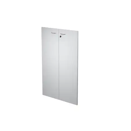 (60069M-9) ARTEXPORT PAREJA DE PUERTAS PARA ESTANTERÍA MEDIA PRESTO 18MM CON CERRADURA GRIS