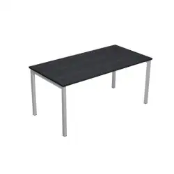 (664-8) ARTEXPORT MESA ESCRITORIO 140 VENERE 160 CON 4 PATAS DE METAL 40X40MM TABLERO 22MM NEGRO-ANTRACITA (MEDIDAS 120X80)