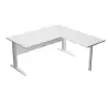 (ML003M-BL) ARTEXPORT MESA ESCRITORIO PRESTO CON PATAS METAL 160 + ALA LATERAL 79X60 BLANCO