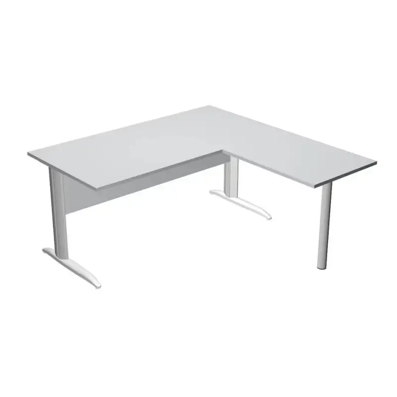 (ML003M-GR) ARTEXPORT MESA ESCRITORIO PRESTO CON PATAS METAL 160 + ALA LATERAL 79X60 GRIS