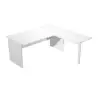 (ML003P-BL) ARTEXPORT MESA ESCRITORIO PRESTO PATAS PANEL LATERAL 160 + ALA LATERAL 79X60 BLANCO