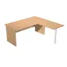 (ML003P-HA) ARTEXPORT MESA ESCRITORIO PRESTO PATAS PANEL LATERAL 160 + ALA LATERAL 79X60 HAYA