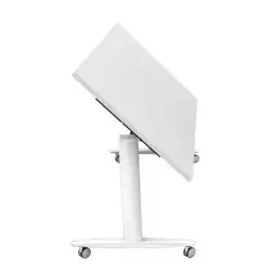 (TAXI-160) ARTEXPORT MESA MULTIFUNCIONAL TAXI 160 PATAS DE METAL CON RUEDAS Y TAPA ABATIBLE DE 25MM BLANCO