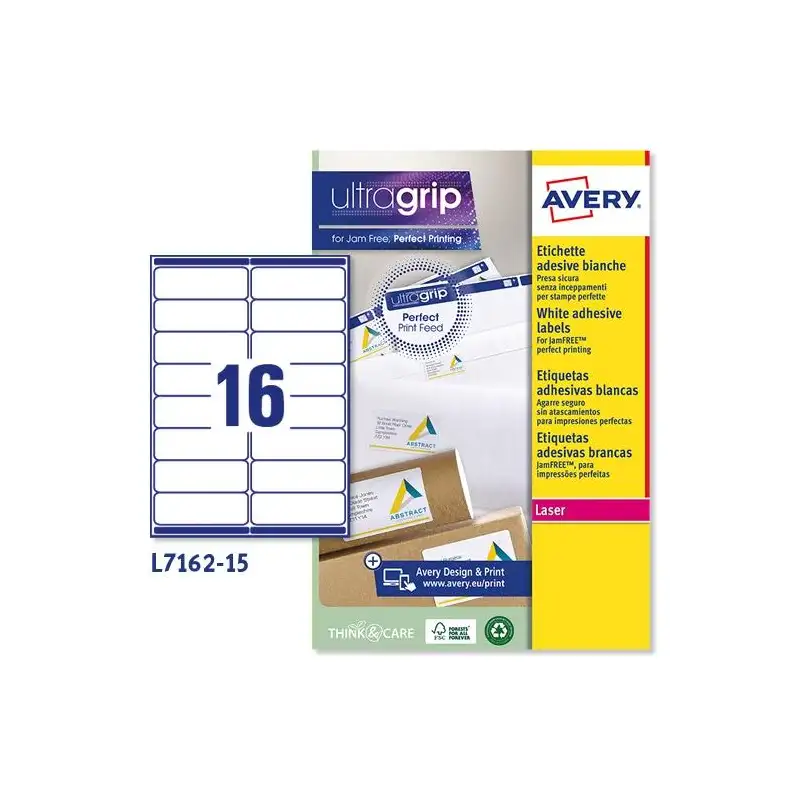 (L7162-15) AVERY ETIQUETAS ADHESIVAS PARA ENVÍOS 99