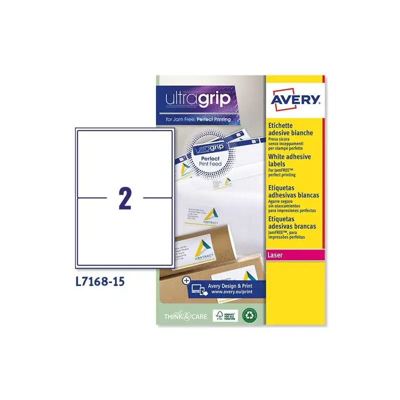 (L7168-15) AVERY ETIQUETAS ADHESIVAS PARA ENVÍOS 199