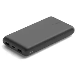 (BPB011BTBK) BELKIN CARGADOR POWER BANK 10K MAH 2USB-A 1 USB-C NEGRO