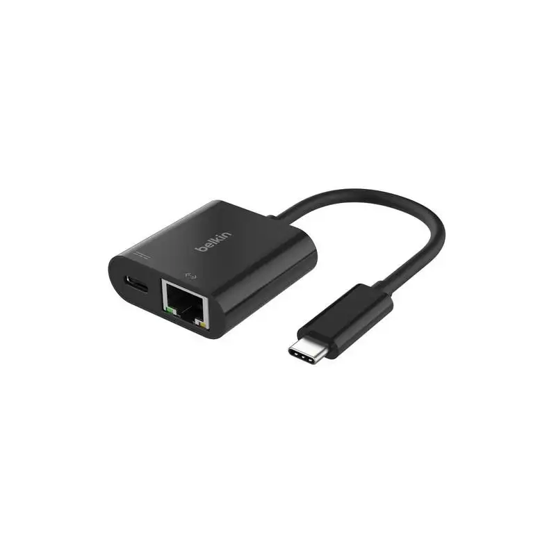 (INC019BTBK) BELKIN CABLE ADAPTADOR USB-C  A ETHERNET + CARGA 100W NEGRO
