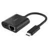 (INC019BTBK) BELKIN CABLE ADAPTADOR USB-C  A ETHERNET + CARGA 100W NEGRO