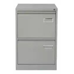 (PSF2-AV7) BISLEY ARCHIVADOR METALICO 2 CAJONES ARCHIVO CARPETAS COLGANTES A4/FOLIO+ FONDO 62CM GRIS