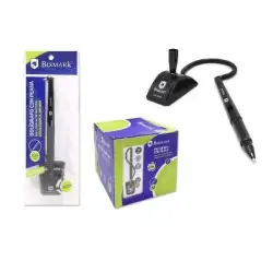 (324110) BISMARK BOLIGRAFO CON PEANA GIRO 360 GRADOS COLORES SURTIDOS BLÍSTER 1 UNIDAD