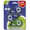 (328210) BISMARK CINTA CORRECTORA 5MMX12M PACK AHORRO BLISTER 3 UNIDADES