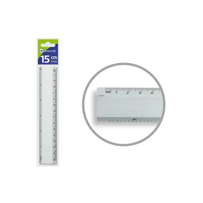 (314300) BISMARK REGLA ALUMINIO 15CM