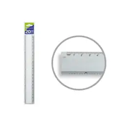 (314340) BISMARK REGLA ALUMINIO 20CM