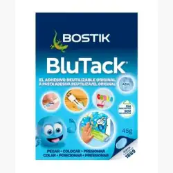 (30817110 (1689)) BOSTIK MASILLA ADHESIVA REUTILIZABLE BLU TACK ORIGINAL 45GR AZUL