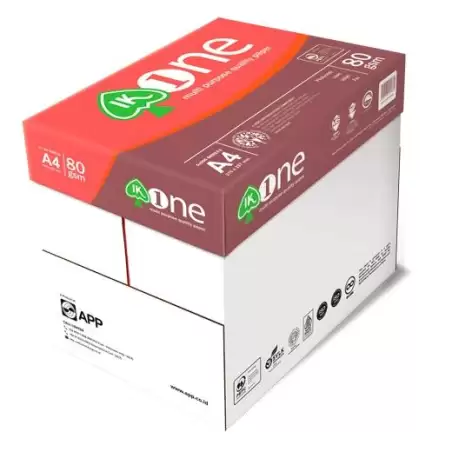 (IK ONE-10C) IK ONE PAPEL A4 80GR-  ( 10 CAJAS) PAPEL A4 COPY*** SOLO PENINSULA Y SERVICIO PUERTA BAJO