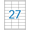 (01271) APLI ETIQUETAS ADHESIVAS 70X30MM INKJET/LÁSER C/RECTOS 27 X 100H BLANCO