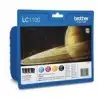 (LC1100VALBP) BROTHER TINTA  BK/C/M/Y DCP-385C - MFC-6490CW/5490CN - PACK 4 COLORES
