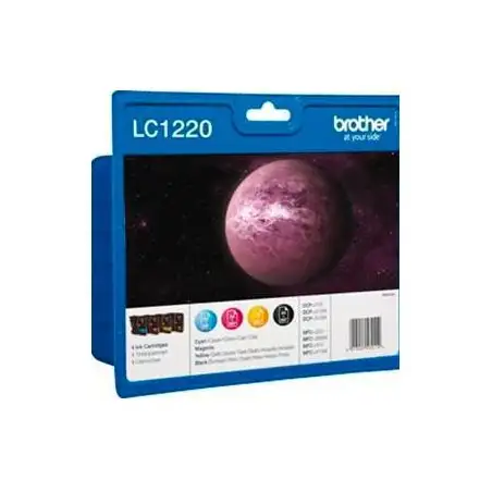 (LC1220VALBP) BROTHER TINTA BK/C/M/Y DCP-J725DW/J925DW/J430W - PACK 4 COLORES
