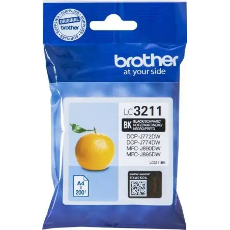 (LC3211BK) BROTHER TINTA NEGRO DCP-J572DW - MFC-J491DW/J497DW/J890DW/J895DW