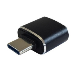 (A108-0369) AISENS MINI ADAPTADOR USB 3.1 GEN2 3A TIPO USB-C/M - A/H NEGRO