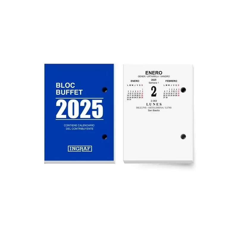 (355408) INGRAF BLOC BUFETE CASTELLANO 2025  *** 2025 ***