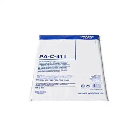 (PAC411) BROTHER PAPEL TÉRMICO DIN A4 PAQUETE 100H BLANCO