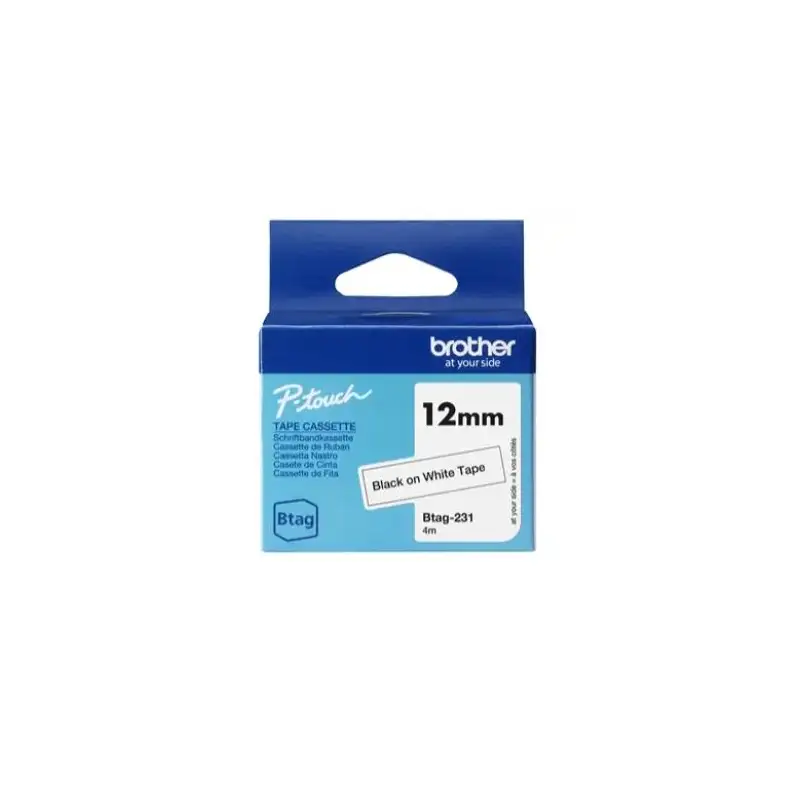 (BTAG231) BROTHER CINTA DOMÉSTICA BTAG NEGRO SOBRE BLANCO - PTN10