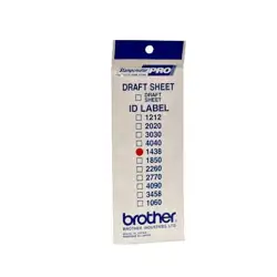(ID1438) BROTHER ETIQUETA DE IDENTIFICACIÓN DE 14X38 MM - PACK DE 12 UNIDADES