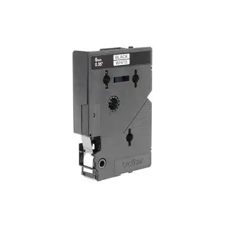 (TC291) BROTHER CINTA ROTULADORA LAMINADA TEXTO NEGRO SOBRE BLANCO DE 9MMX7