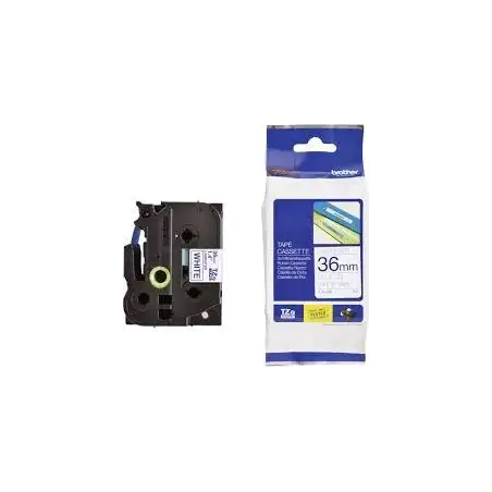 (TZE263) BROTHER CINTA ROTULADORA LAMINADA TEXTO AZUL SOBRE BLANCO - 36MMX8M