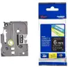 (TZE315) BROTHER CINTA ROTULADORA LAMINADA TEXTO BLANCO SOBRE NEGRO - 6MMX8M