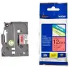 (TZE431) BROTHER CINTA ROTULADORA LAMINADA TEXTO NEGRO SOBRE ROJO - 12MMX8M