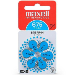 (791420) MAXELL BATERIAS DE AIRE DE ZINC 1,45V - PR44 675 PACK 6 UD