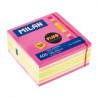 (415508400) MILAN CUBO DE NOTAS ADHESIVAS 400 HOJAS 76X76 COLORES SURTIDOS FLUOR
