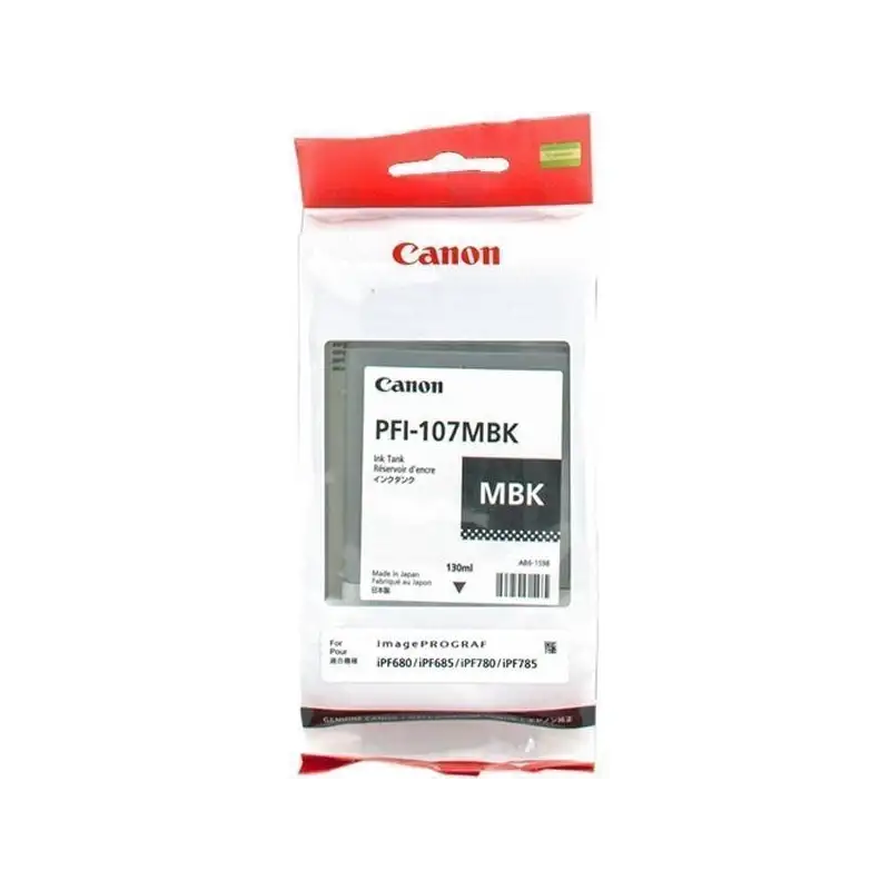 (6704B001AA) CANON TINTA NEGRO MATE IPF 670/680/770  - PFI 107MBK