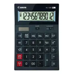 (4599B001) CANON CALCULADORA AS-1200 ALIMENTACION DUAL (SOLAR Y PILAS)