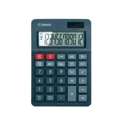 (4722C002) CANON CALCULADORA AS-120 II ALIMENTACION DUAL (SOLAR Y PILAS) GRIS OSCURO