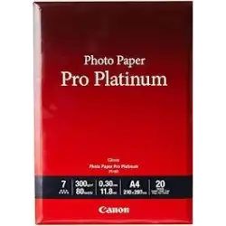 (2768B016) CANON PAPEL FOTOGRÁFICO PRO PLATINUM PT-101 - A4 21X29