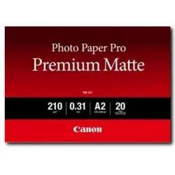(8657B017) CANON PAPEL FOTOGRAFICO PRO PREMIUM MATTE - PM-101 - A2 - 210GR - 20 HOJAS