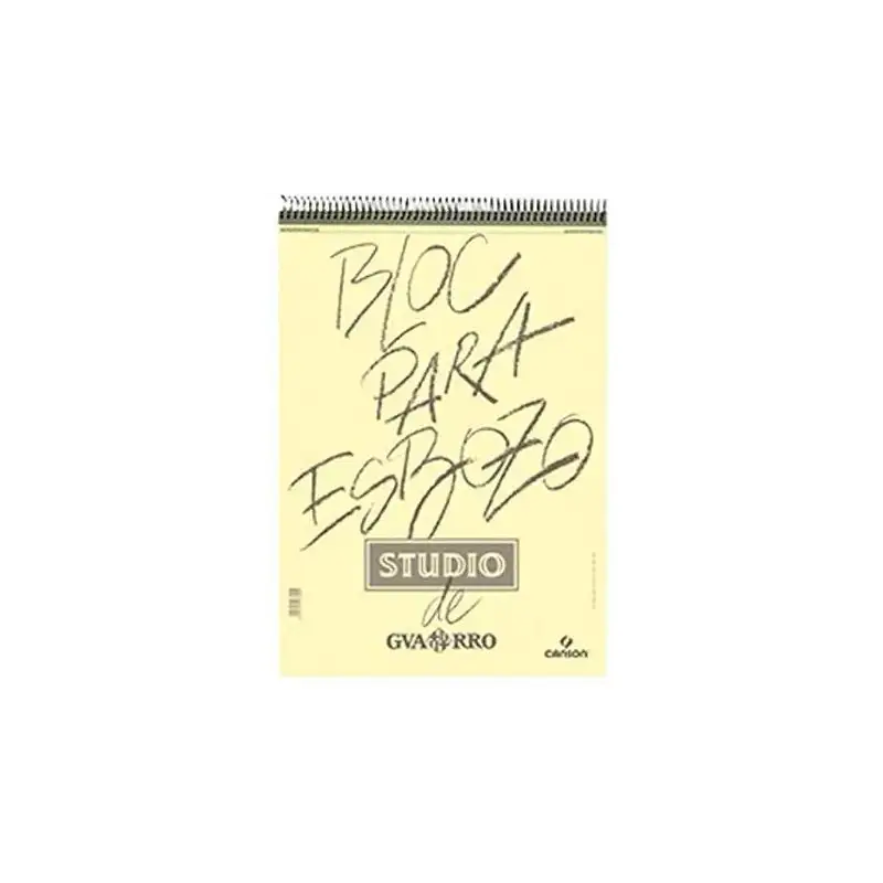 (C200004494) CANSON GUARRO BLOC PARA ESBOZO STUDIO ESPIRAL 50H A5 90GR MICROPERFORADO BLANCO AMARFILADO