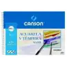 (C200400697) CANSON GUARRO BLOC ACUARELA Y TÉMPERA BASIK ESPIRAL 10 HOJAS 370GR 32