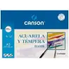 (C200402393) CANSON MINIPACK ACUARELA Y TÉMPERA BASIK 6 HOJAS LISO 29