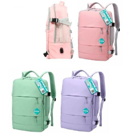 (331715) LAGART MOCHILA CABINA BACKPACK C/SURTIDOS PASTEL
