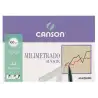 (C200402861) CANSON BLOC MILIMETRADO BASIK ENCOLADO 50 HOJAS 100 GR. 21X29